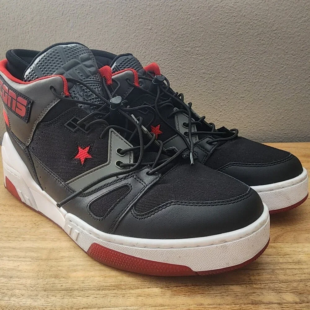 Converse Cons ERX 260 Mid Top Black Enamel Red Carbon Grey 165079c Shoes Mens 12